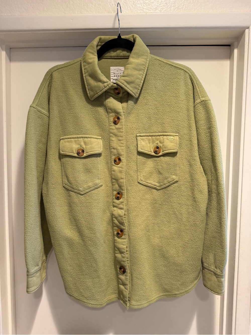 Oversized Olive Green Fleece Shacket